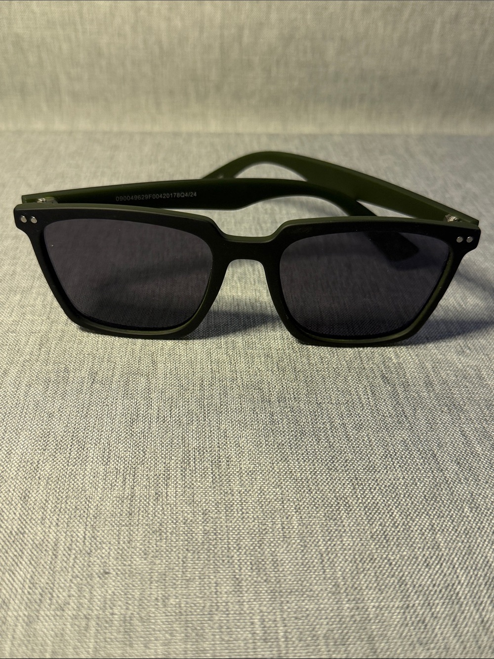 a new day Olive Green Square Sunglasses with Dark Lenses